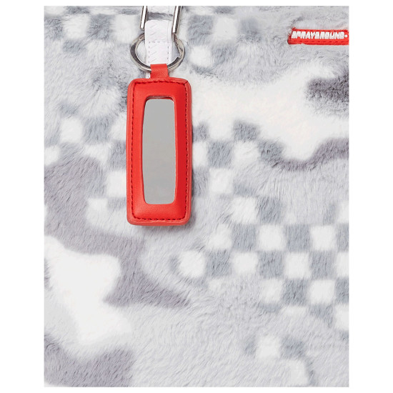 Sprayground Τσάντα ώμου White Fur 3AM Tote